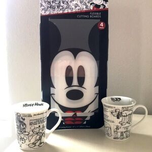 Mickey Mouse DISNEY Cutting Boards Sketch Mugs